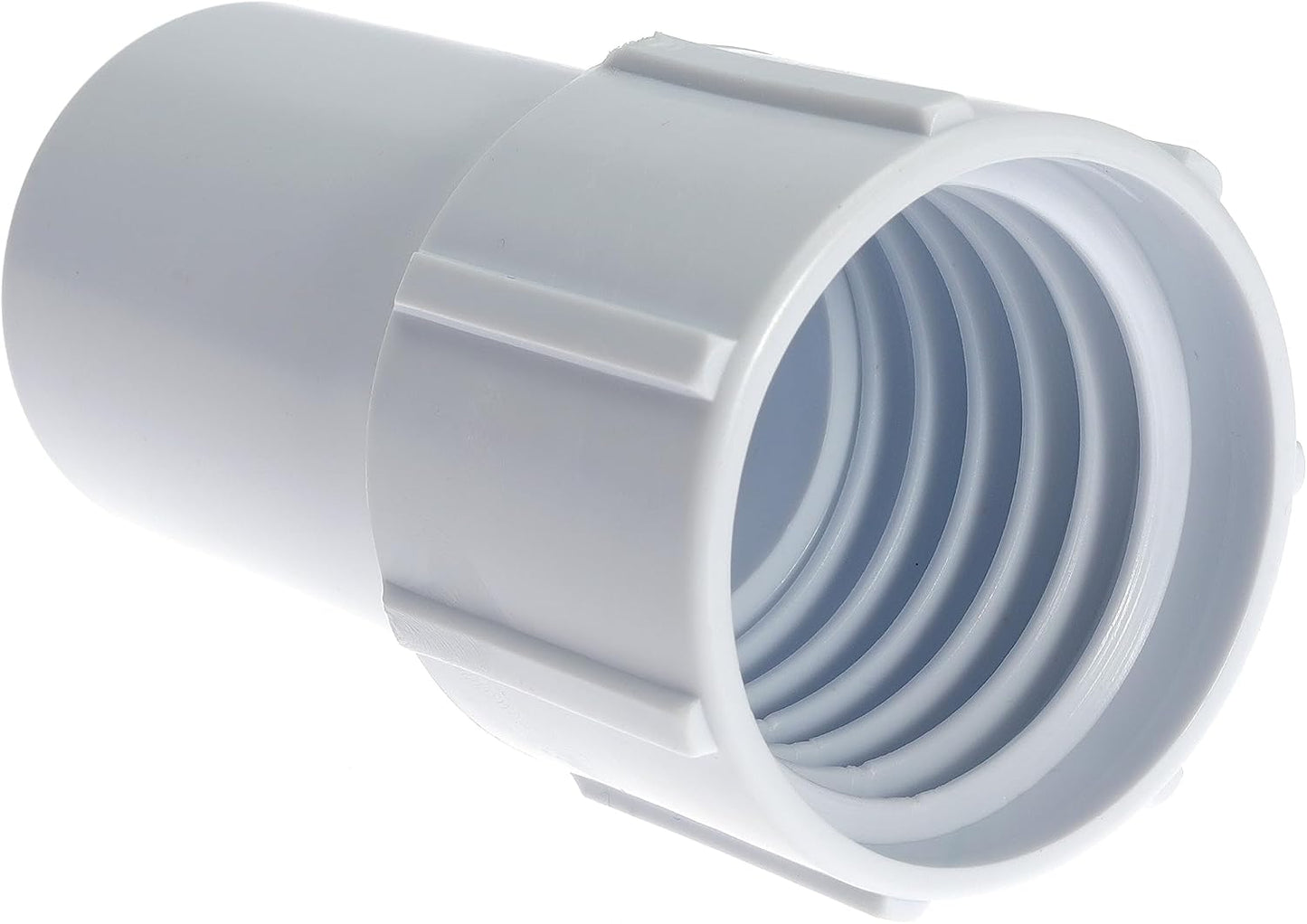 1-1/2" Threaded Pool Hose Cuff Swimming Pool Vacuum Hose Replacement Cuff Spiral Wound Vacuum Hose Repair Hose Ends (2)