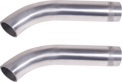 1.25in Curved Out Drain Fitting, Drain Extension Pipe Replace A2510101 for Pitco for Anets Fryers for Sinks and Steam Tables (Pack of 2)