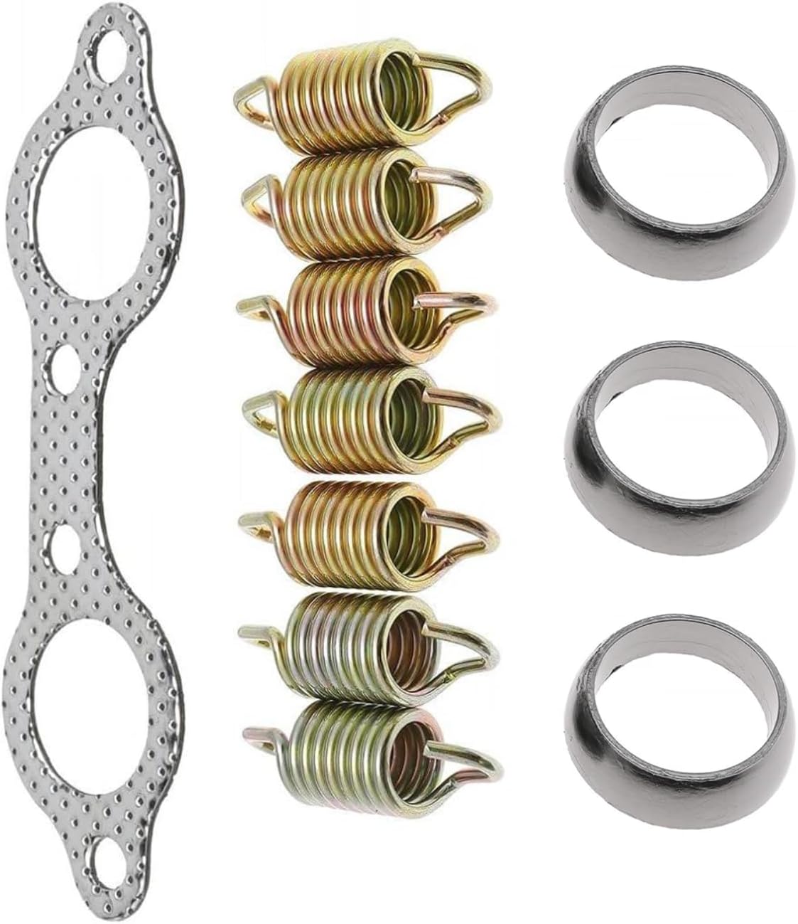 Exhaust Pipe Manifold Gasket Spring Rebuild Kit for Polaris Ranger 700 800 Sportsman 600 700 2002-2007 Touring X2 2009 2010 2011 2012