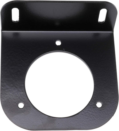 Filler Neck Mount Diesel Gas Fuel Used for Dodge for GMC for Chevy for Ford Trucks or Flatbeds, 2-5/8" Screw Hole Spacing, 2-3/8" Center Hole(black)