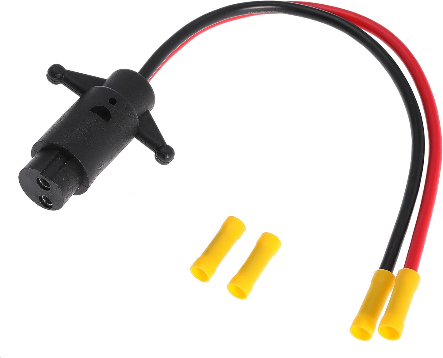 Trolling Motor Plug 10 Gauge 2 Wire 12V-24V Compatible with Minn Kota Marine Boat Waterproof Trolling Motor Connector (Plug-FE1)