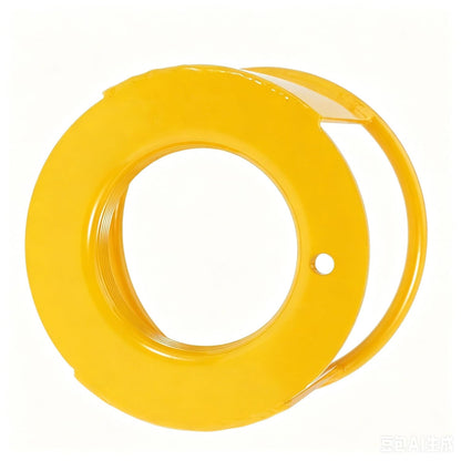 2PCS Acetylene Cylinder Regulator Safety Cap – 3-1/2" x 12 Inch Fine Thread, Heavy-Duty Valve Protector for High/Low Pressure Acetylene Tanks, Impact-Resistant Steel Collar Cover