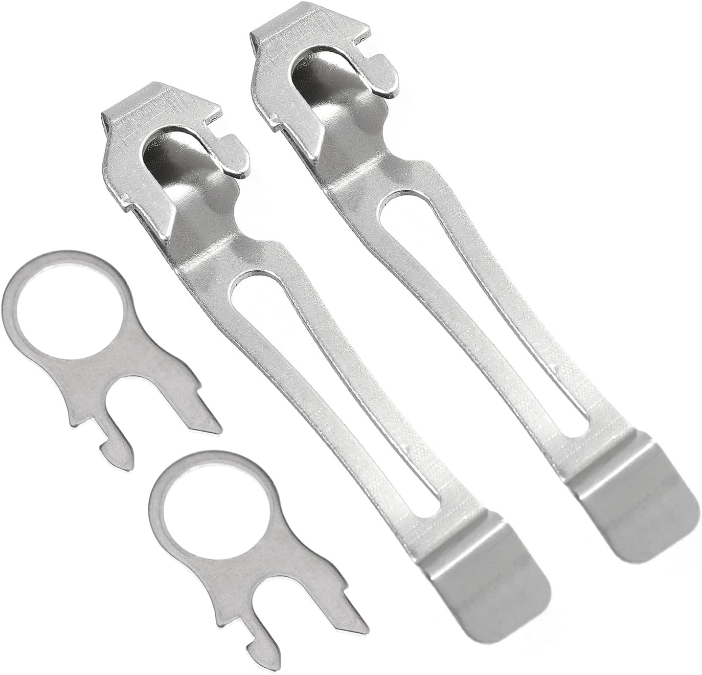 Quick-Release Pocket Clips + Lanyard Ring Set Stainless Steel Quick Release Multi-Tool Pocket Clip (8)