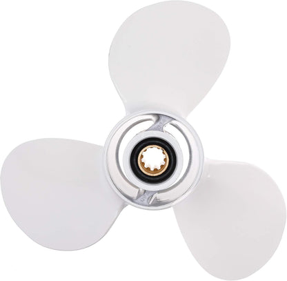 Boat Outboard Moto Propeller 9 7/8 x 11 1/4-F for Yamaha F25 20HP 25HP 30HP Motor Engines 20-30 HP Replace 664-45947-01-EL