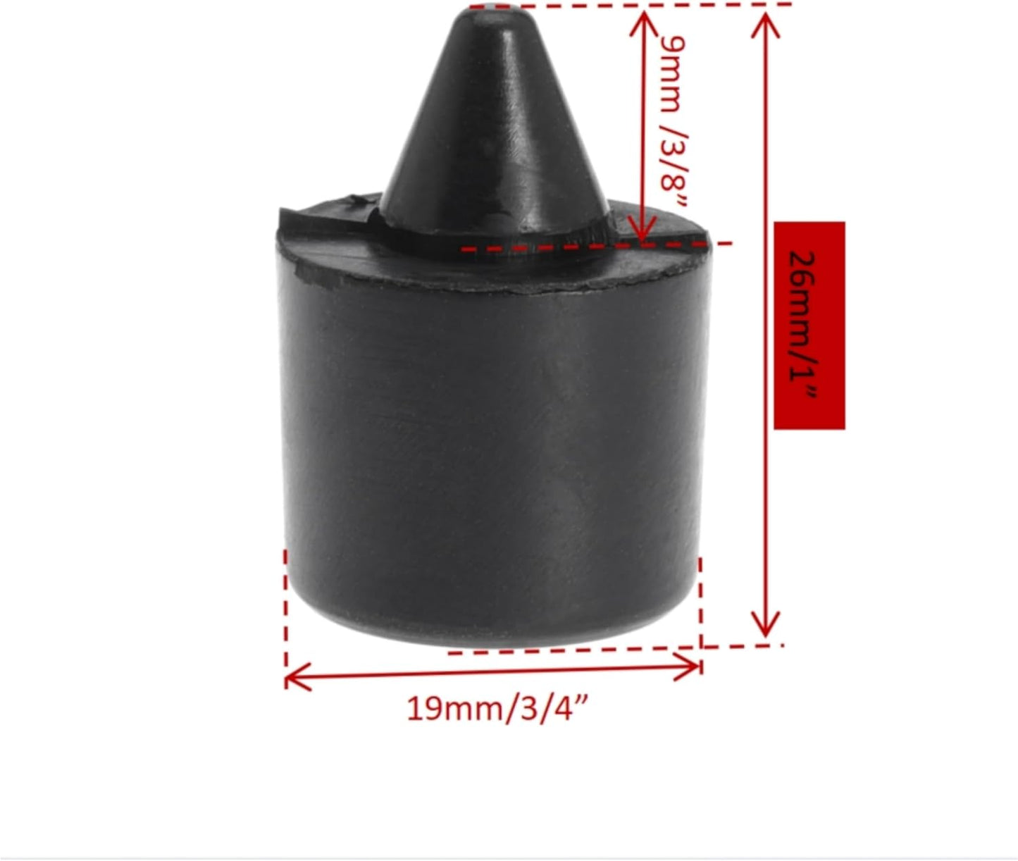 Exterior Rubber Bumpers 16.5mm Stop Cushion for Ford Ranger F150 Escape Expedition 10pcs
