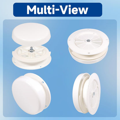 RV Roof Mushroom Vent, Mushroom Plumbing Vent for Keystone 5th Wheel RVs Travel Trailers, Universal Screw-In Style with Water Guard, 2pcs