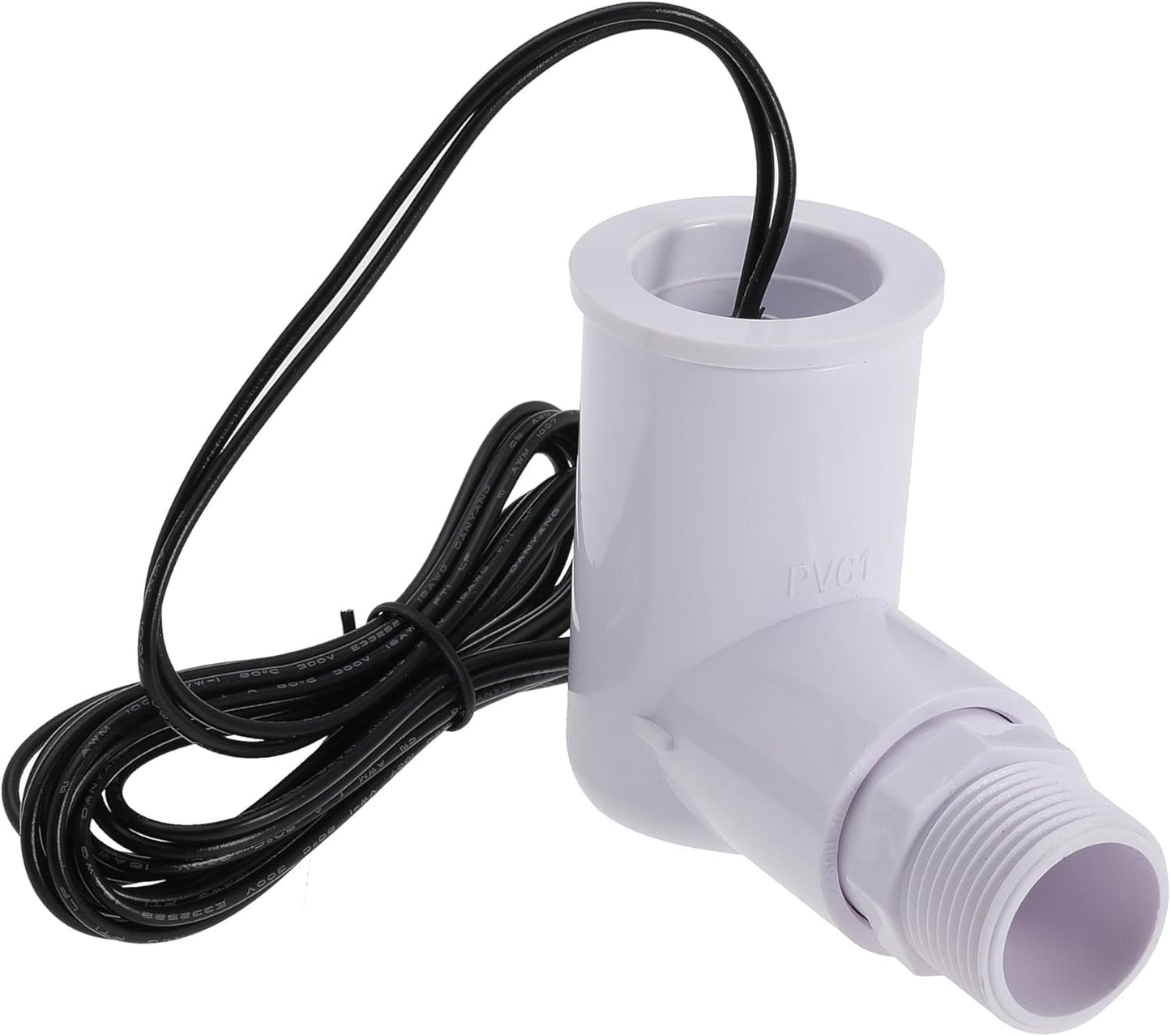 Float Switch SS2 L-Shape with 3/4 Inch Adaptor and 6Ft Wire Water Float Switch for HVAC Drain Pan Condensate Outlet (6Pack)