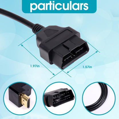 7011U-08 Cable for OBD2 OBDII Cable Compatible for Xcalibrator X4 Works for SCT X4 Tuner Scanner