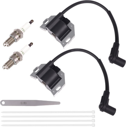 Ignition Coil and Spark Plug Replace 21171-0743 21171-0711 for John Deere for Kawasaki FR651V FR691V FX751V FX801V FX850V FR730V