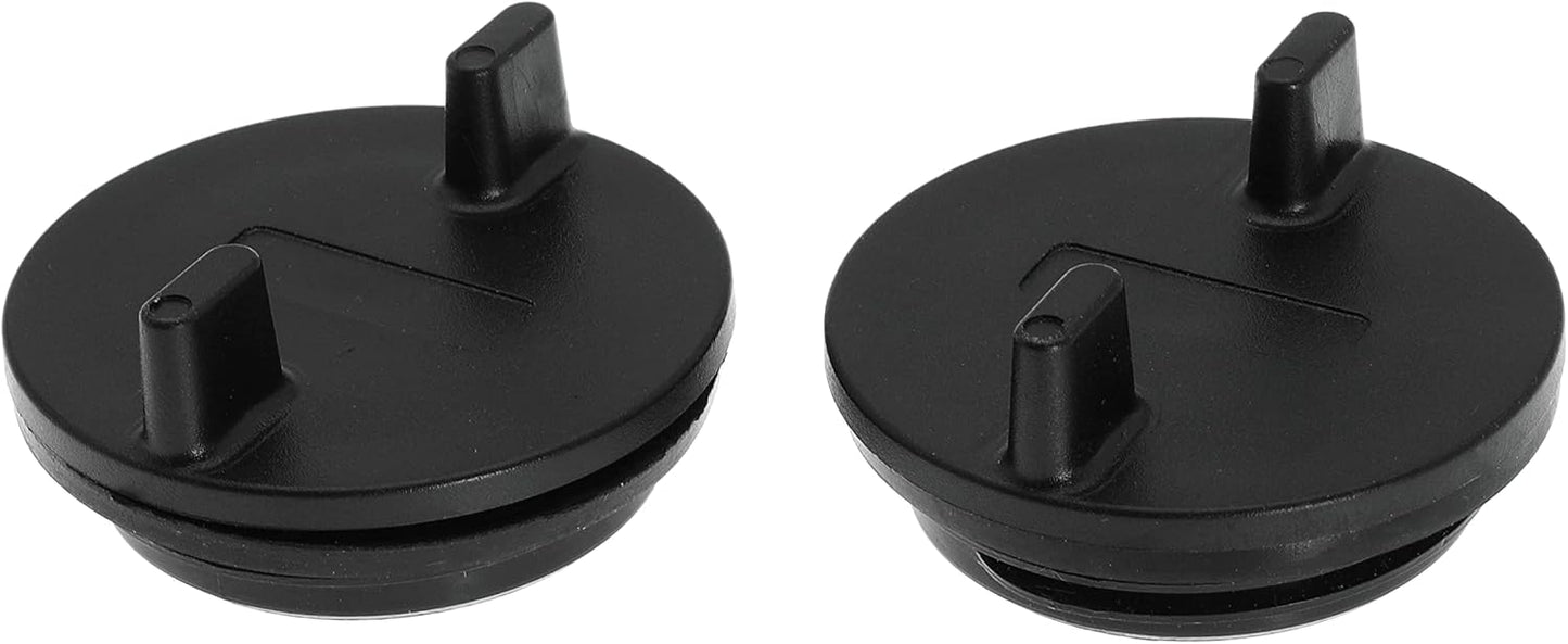 Fuel Deck Fill Cap Replaces 0126DP0BLK for Perko 1313 and 1314 Series for Seachoice 32011 for Ranger Brass Non-Locking Cap 2 Pcs