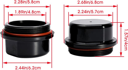 Trailer Bearing Hub Cap for Ranger Trail, for Trailer Boat, Nitro, E-Z, and for Vortex 81143 48355V Replace K71-G01-73, 21-261,Black(4)