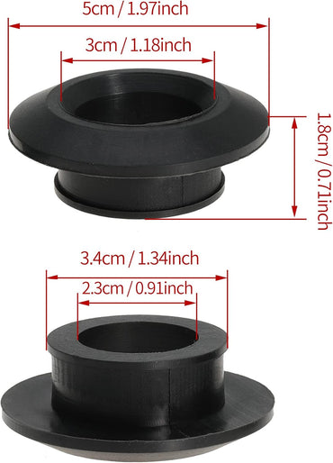 3/4 Inch Flexible Rubber Tank Adapter Compression Fittings for Sealing (Pack of 5)