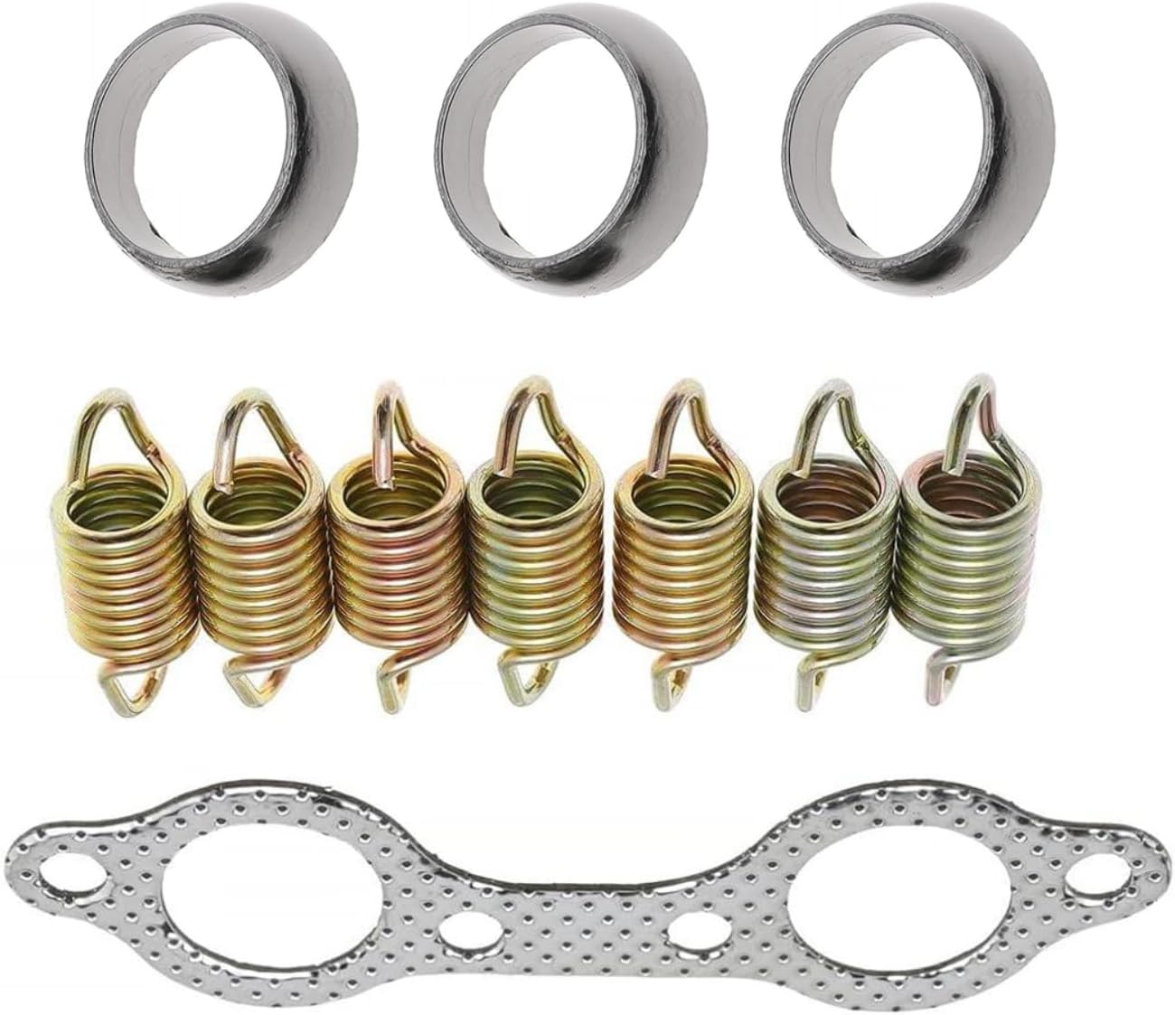 Exhaust Pipe Manifold Gasket Spring Rebuild Kit for Polaris Ranger 700 800 Sportsman 600 700 2002-2007 Touring X2 2009 2010 2011 2012