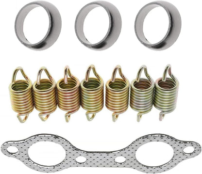 Exhaust Pipe Manifold Gasket Spring Rebuild Kit for Polaris Ranger 700 800 Sportsman 600 700 2002-2007 Touring X2 2009 2010 2011 2012
