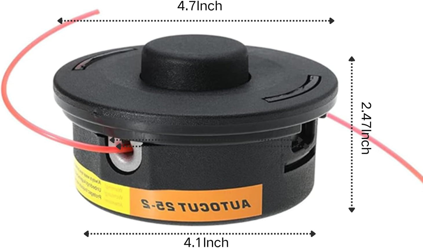 25-2 Trimmer Head for Stihl FS55 FS55R FS56 FS70 FS70R FS85 FS90 FS90R FS91R FS100RX FS110 FS111RX FS120 FS130 FS131 FS240 String Trimmers Replace 4002 710 2108 4002 710 2191