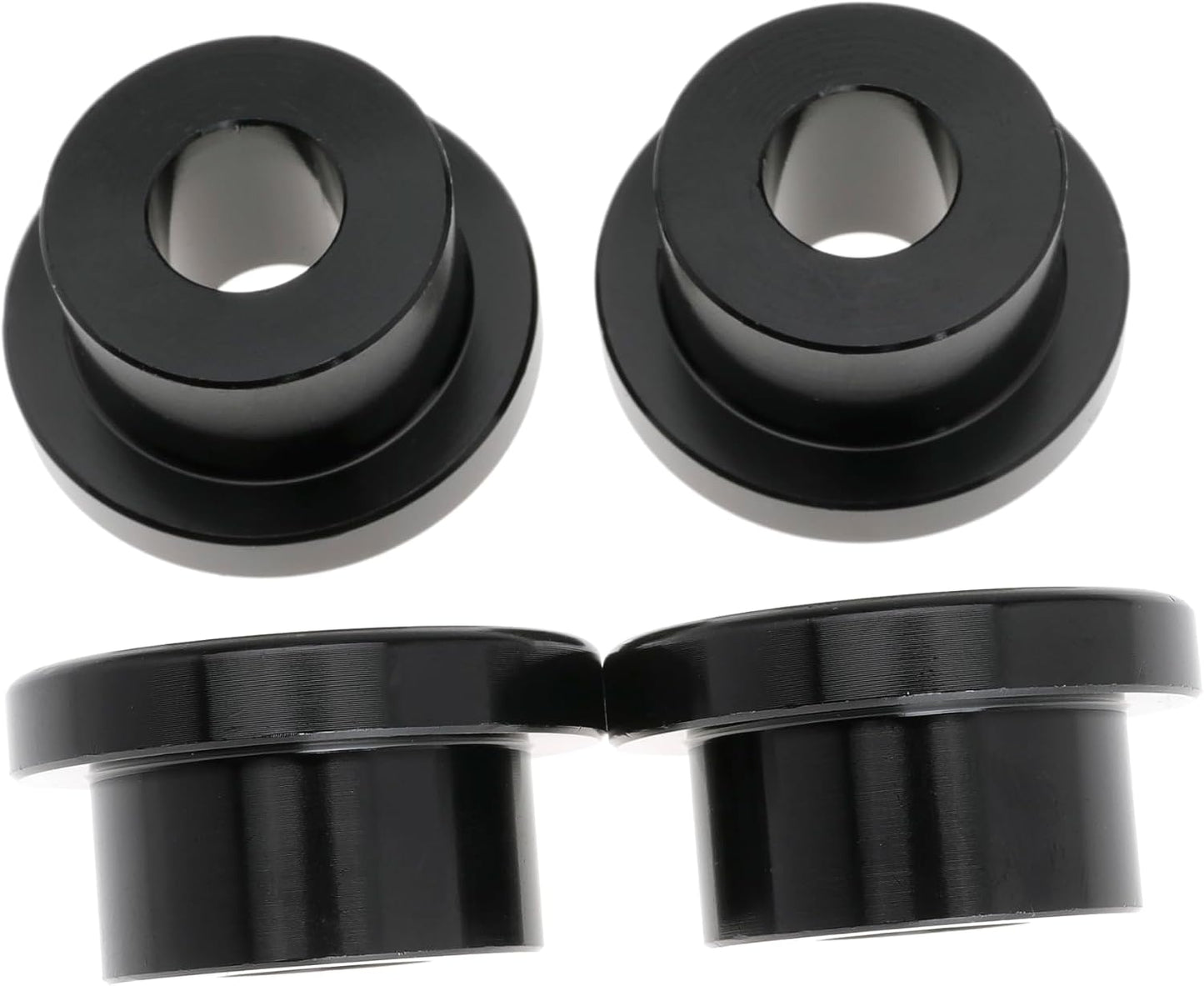 Solid Billet Handlebar Riser Bushings, Stabilizer Bar Bushing for Harley Softail Dyna FXR FX Sportster 1984-2016 (Black)