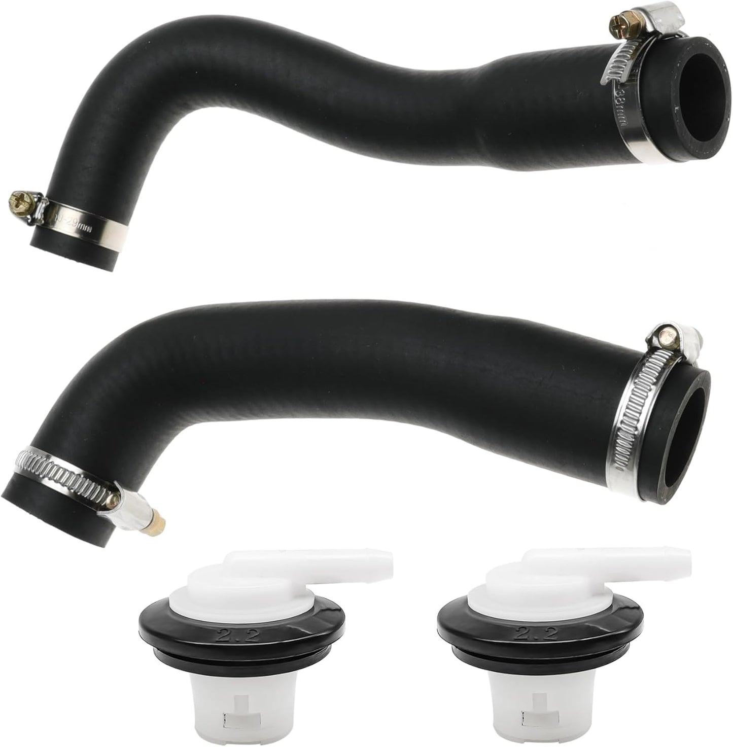 52040079 52040081 Fuel Filler Hose with Vent Valve and Grommet Kit Replaces 5360058 911060 for Jeep Wrangler YJ 1987-1995 Gas Tank