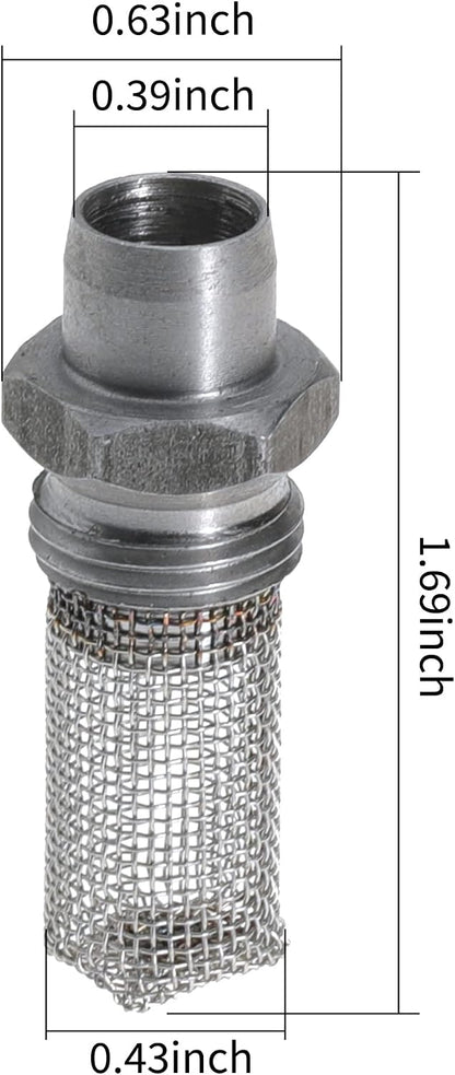 Stub Spark Arrestor for Stihl Leaf Blower SH55 SH56 SH85 SH86 BG55 BG56 BG85 BG86 BG86C BR200 (Pack of 2)