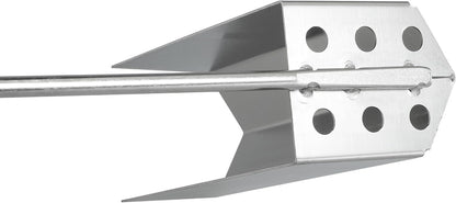 1PCS Deep Fryer Crumb Scoop, V-Shaped Fryer Strainer Crumb Scoop 750°F Heat-Resistant with Long Handle Drain Holes for Commercial Fryers Oil Filtration and Crumb Cleaning
