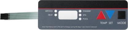 Replacement FDXLBKP1930 Keypad Membrane Control Panel for Hayward All H-Series Models (H100ID1, H150FDN, H150FDP, H200FDN, H250FD, H300FD, H350FD, H400FD) Pool Heaters