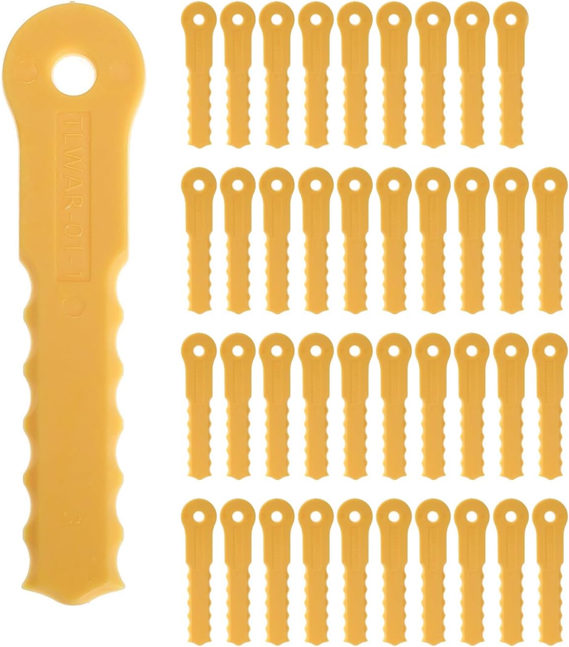 40PCS Replacement Blades for Weed Warrior Push-N-Load 3 Blade Trimmer Head for Pivotrim Hybrid 2-N-1 Head