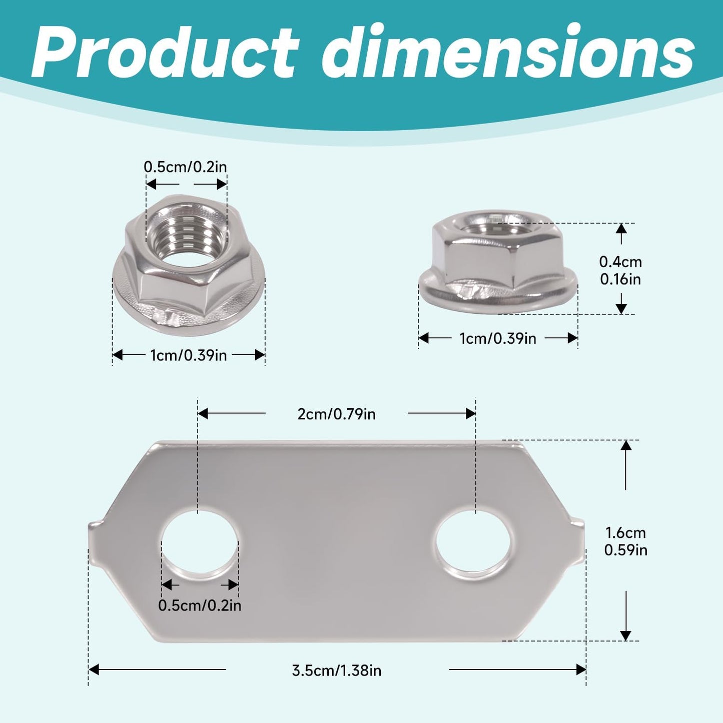 Nickel Plated, Copper Bus Bars and Stainless SS Nuts Set for Hybrid Battery for Toyota for Prius V for Lexus CT200h 2004 and More (Improved Model) (2 Sets)