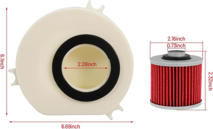 Air Filter Cleaner Kit Replace 5EL-14451-00 1FK-24560-10-00 for Yamaha VStar 1100 XVS1100 2000-2009 VStar 1100 XVS1100AT for Silverado 2002-2009