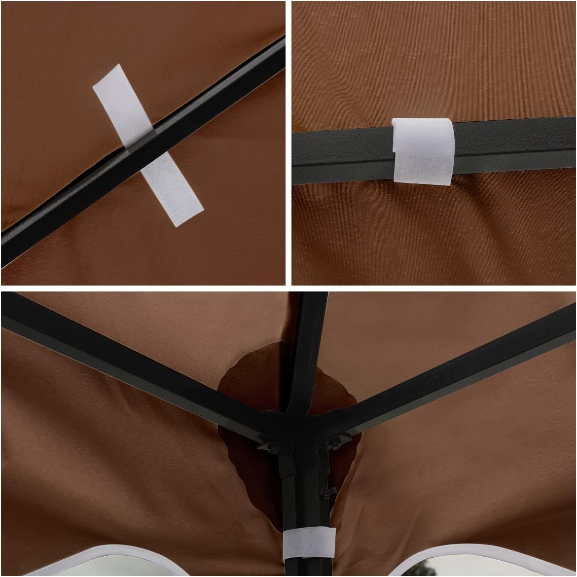 Gazebo Canopy Replacement -10x10 Canopy Replacement Top-Gazebos on Clearance Outdoor Shelter Top Double Tiered Cover