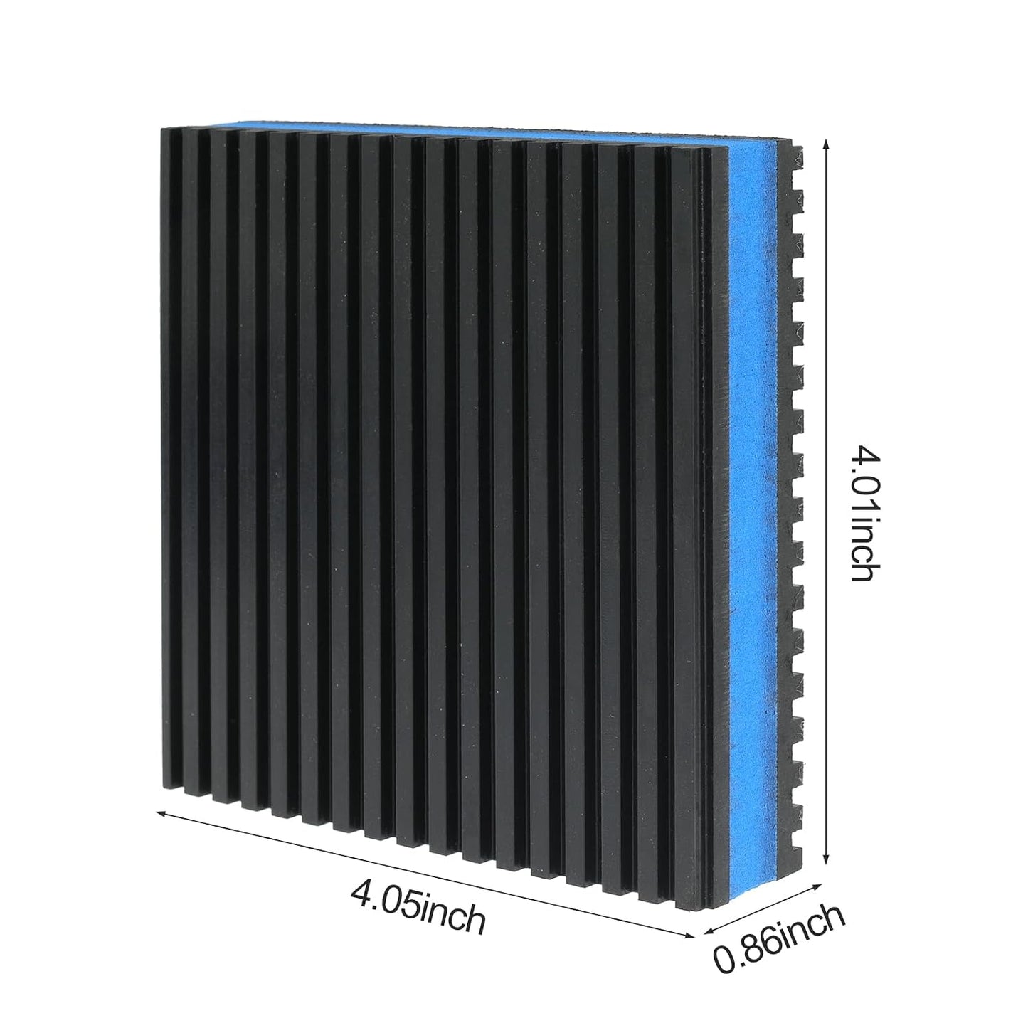 4''x 4''x 7/8'' Anti Vibration Pad, Rubber EVA Sound Isolation Vibrating Mat for Air Compressor, Conditioner, Treadmill, HVAC Washer Dryer (Pack of 8)