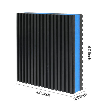 4''x 4''x 7/8'' Anti Vibration Pad, Rubber EVA Sound Isolation Vibrating Mat for Air Compressor, Conditioner, Treadmill, HVAC Washer Dryer (Pack of 8)