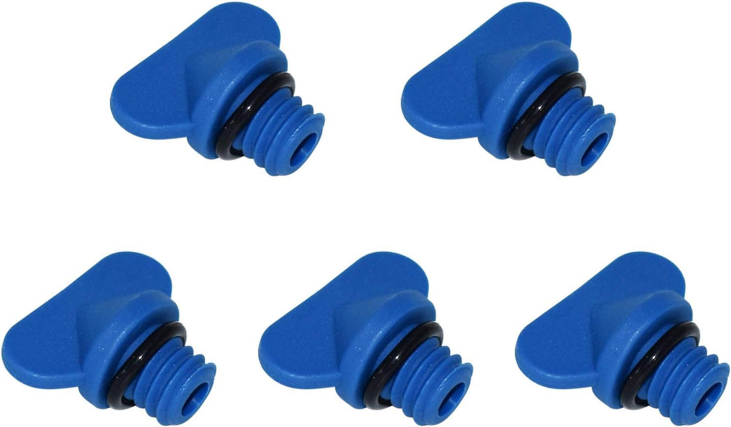 Manifold Engine Block Drain Plug Kit Replaces for Sierra 18-4226 for Mercruiser 22-806608a02 Compatible for GLM 13992 Pack of 5