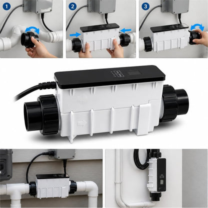 IC40 EC-520555 Salt Cell Saltwater Chlorine Generator for Pentair IntelliChlor,Up to 40000 Gallons In Ground Pools Swimming Pool