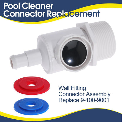 Pool Cleaner Connector Wall Fitting Assembly Replace 9-100-9001 for Polaris for Zodiac 380 280 180 3900 Pool Cleaner Universal Wall Fitting Connector(Connector-092T)
