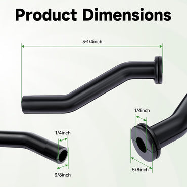 596163 Vacuum Hose for John Deere D125 D130 D140 D160 D170 Lawn Mower Tractor Replaces 593998 797408 6pcs