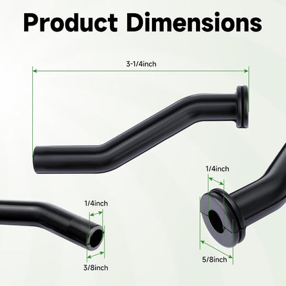 596163 Vacuum Hose for John Deere D125 D130 D140 D160 D170 Lawn Mower Tractor Replaces 593998 797408 6pcs