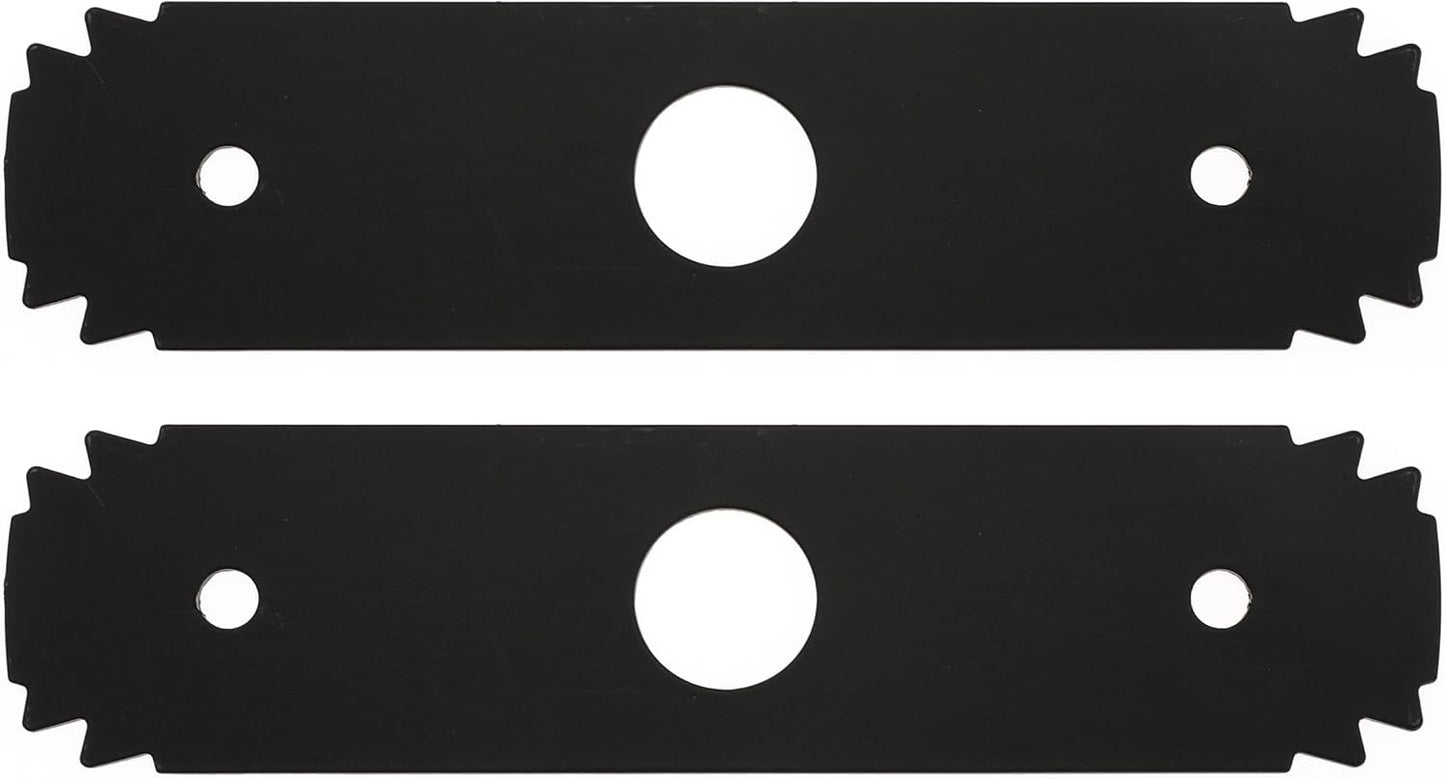 8 Inch Edger Steel Serrated Blade Replace AC04215 Reversible Heavy Duty Hardened Steel Edger Blade for Ryobi for Edgers UT50500 UT15518 RY15518 RYEDG11 P2310 P2300B 1" Center Hole (2)