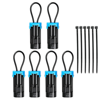 Seat Belt Bypass Plug for Polaris RZR RS1 Ranger 570-1000 XP for Can Am Maverick X3 Defender Commander 1000 UTV Seat Belt Override Connector Disable Seatbelt Alarm Speed Limiter Plug Play Off-Road 6PC