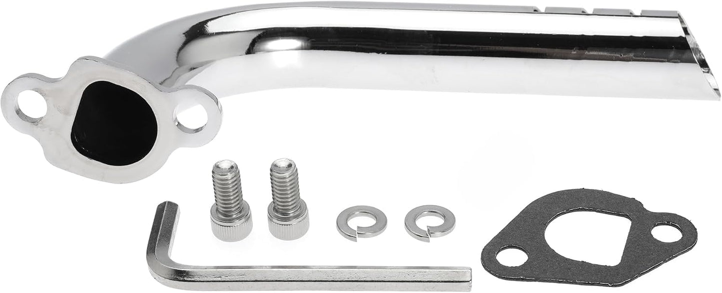 Exhaust Pipe for Predator 212cc 196cc GX160 GX200, for Baja Warrior MB165 MB200, and for Coleman CT200U BT200X CT200U for Motovox MBX20 Go Kart Mini Bike Harbor Freight Powerhorse 208