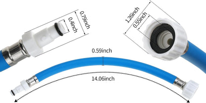 Flush Hose Fitting ffor Yamaha Boat Waverunner LX VX VXR FXHO VX110 VX FX | for Yamaha Cruiser GP1800 GP1300 AR190 for Deluxe for Jet Ski