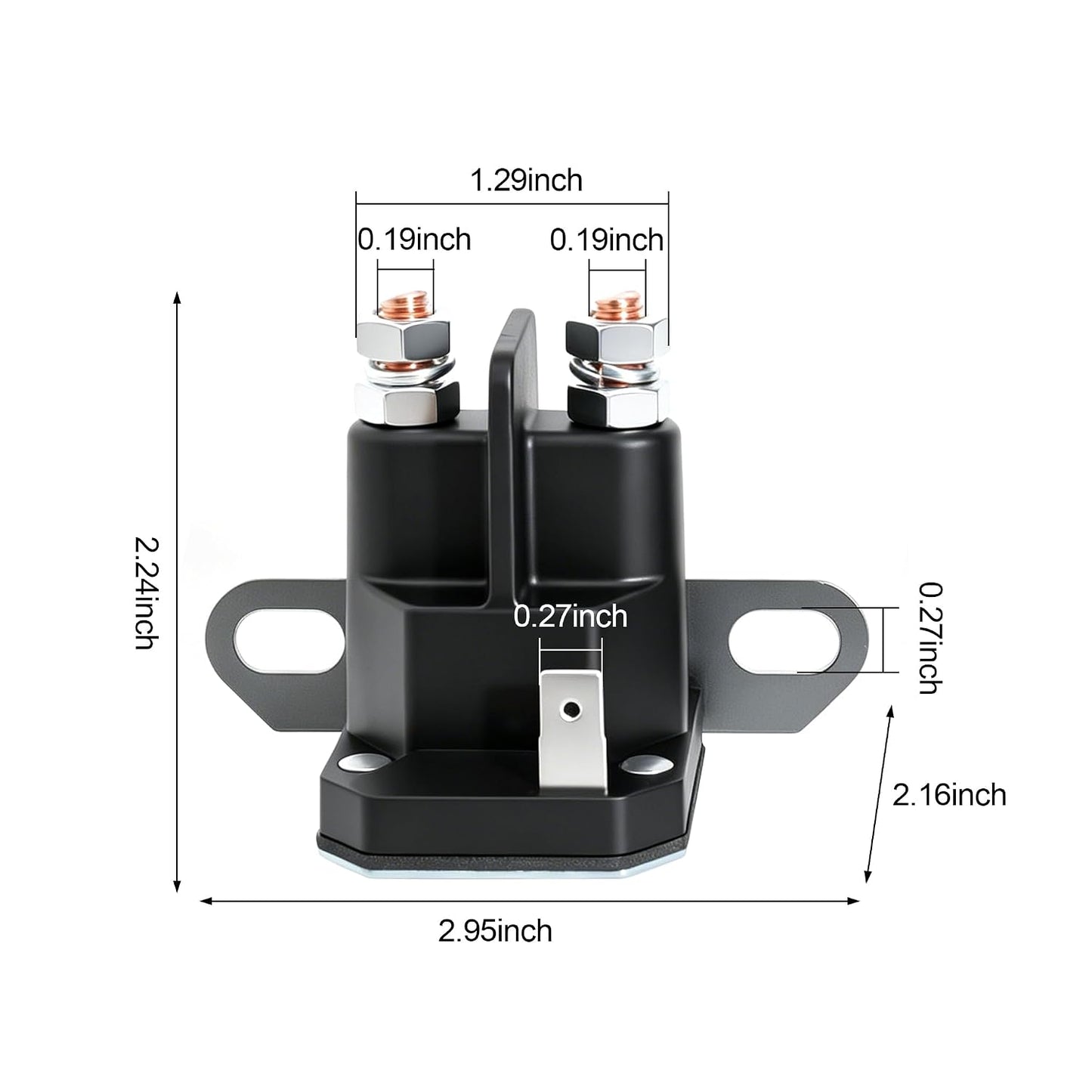 725-1426 Starter Solenoid for MTD 925-1426 925-1426A 925-0771 725-1426A 725-0771 for Snapper 18817 75671 for Toro 112-0309 12V Lawn Mower Starter Solenoids with 1/4'' Terminal Stud