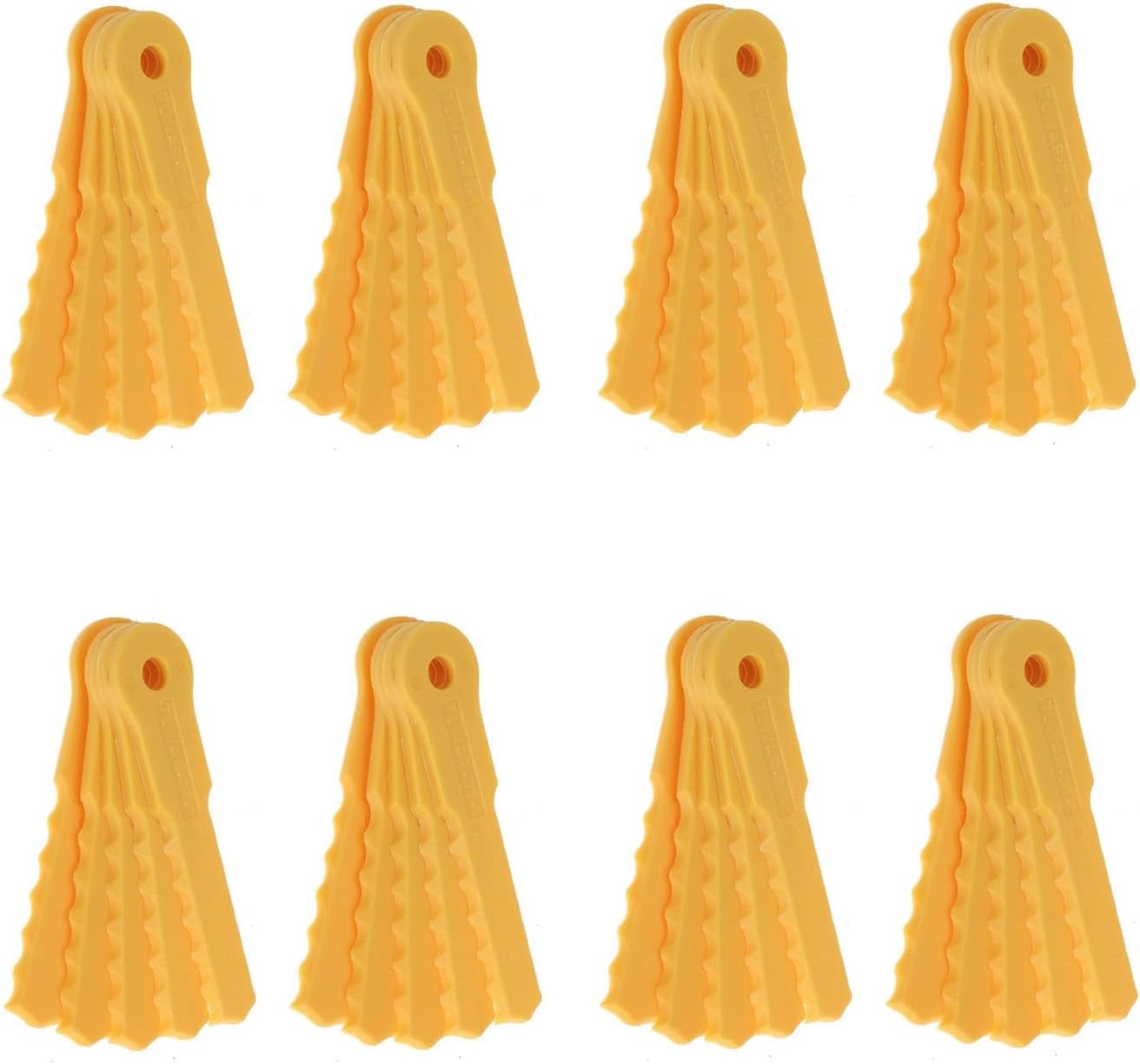 40PCS Replacement Blades for Weed Warrior Push-N-Load 3 Blade Trimmer Head for Pivotrim Hybrid 2-N-1 Head