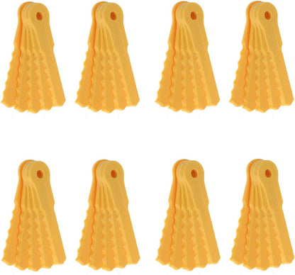 40PCS Replacement Blades for Weed Warrior Push-N-Load 3 Blade Trimmer Head for Pivotrim Hybrid 2-N-1 Head