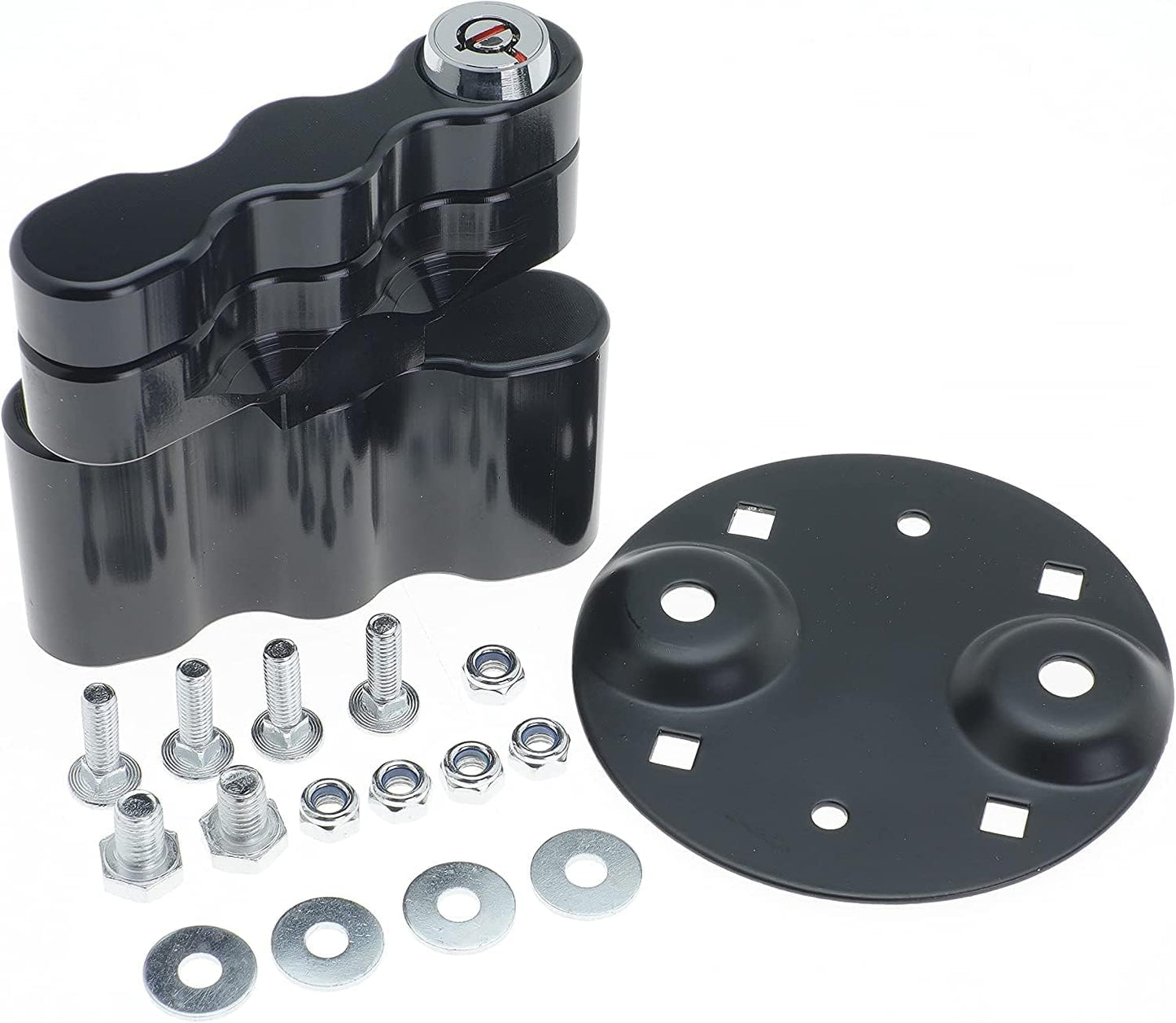 2Pack Pack Mount Lock with Keys Locking Pack Mount for Rotopax for RX-LOX-PM for LOX-PM Fuel Pack or Storage Box Water Pack Gas Can Mounts and for Fuel Standard Pack