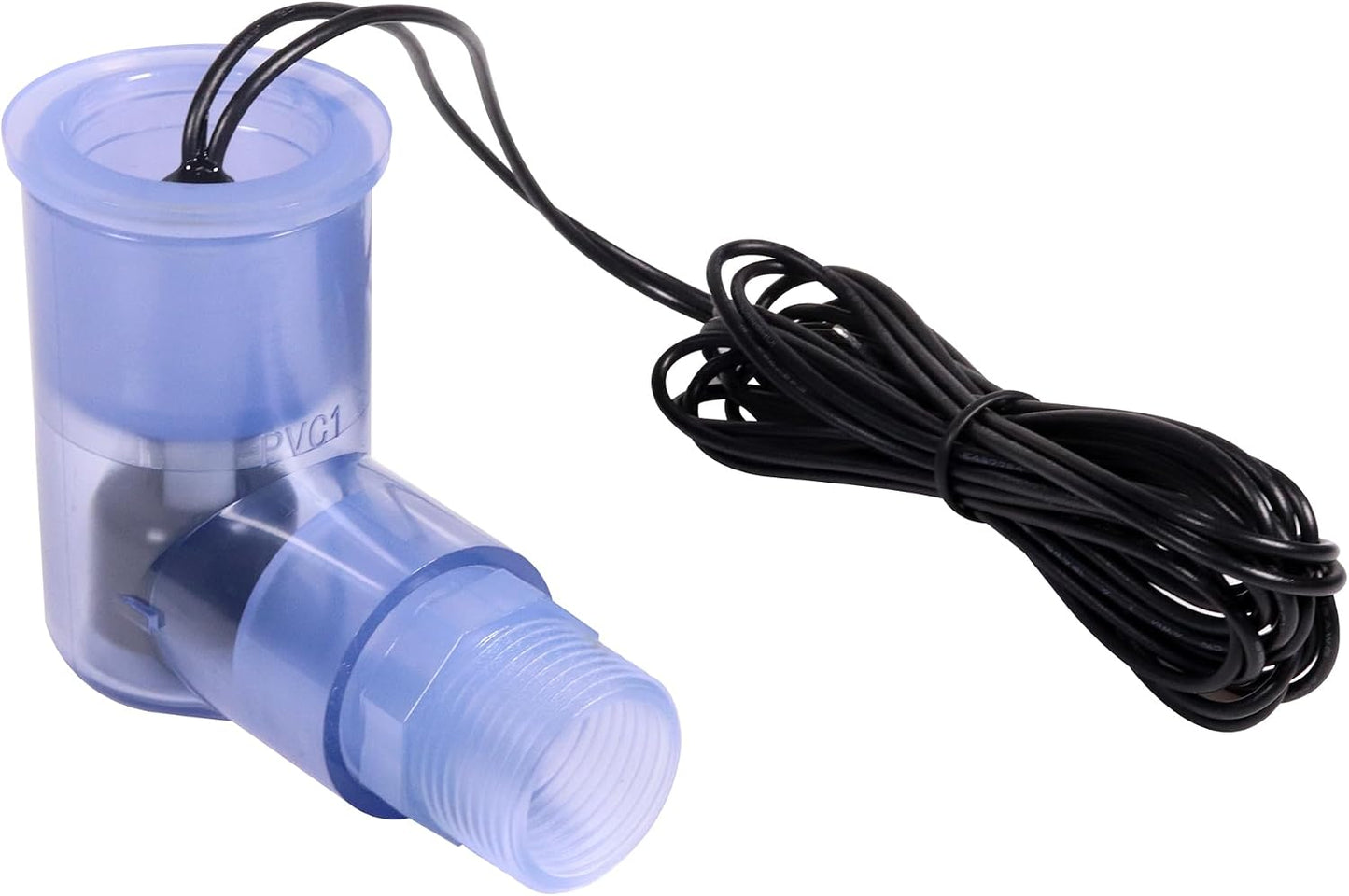 SS2 Float Switch L-Shape with 3/4 Inch Adaptor and 6Ft Wire Water Float Switch for HVAC Drain Pan Condensate Outlet (2Pcs)