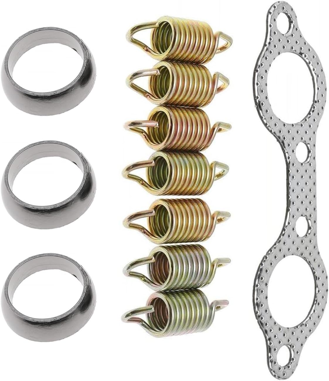 Exhaust Pipe Manifold Gasket Spring Rebuild Kit for Polaris Ranger 700 800 Sportsman 600 700 2002-2007 Touring X2 2009 2010 2011 2012