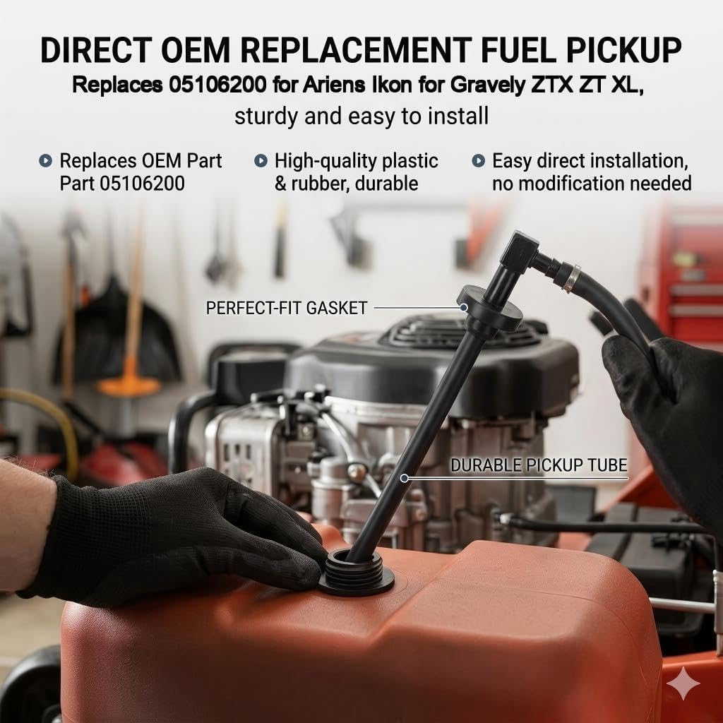 Fuel Pickup Assembly Replace 05106200 for Ariens for Ikon 42 48 52 60 for Gravely ZTX ZT XL
