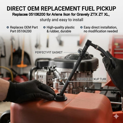 Fuel Pickup Assembly Replace 05106200 for Ariens for Ikon 42 48 52 60 for Gravely ZTX ZT XL