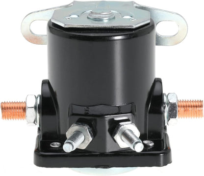 12V Heavy Duty Solenoid For Ford Replace Sw-3 SNL135 B-6A-11450A B6A-11002A B4TZ-11002-A D2AF11450AA 50-430 C6AF C7AF C9AF C3912 SS581T 4 Terminal Hot Rod Starter Relay Solenoid