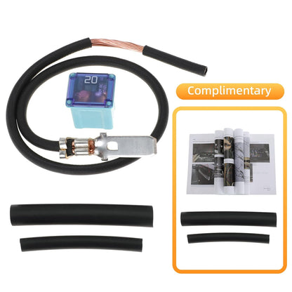 EL3Z-14293-A Fuel Pump Fuse Relocation Terminal Kit with 2 extra tubes for Ford F150 3.5 3.7 4.6 5.0 6.2 V6 V8 2009-2014 09 10 11 12 13 14 Replaces 926-034 EL3Z14293A 926034