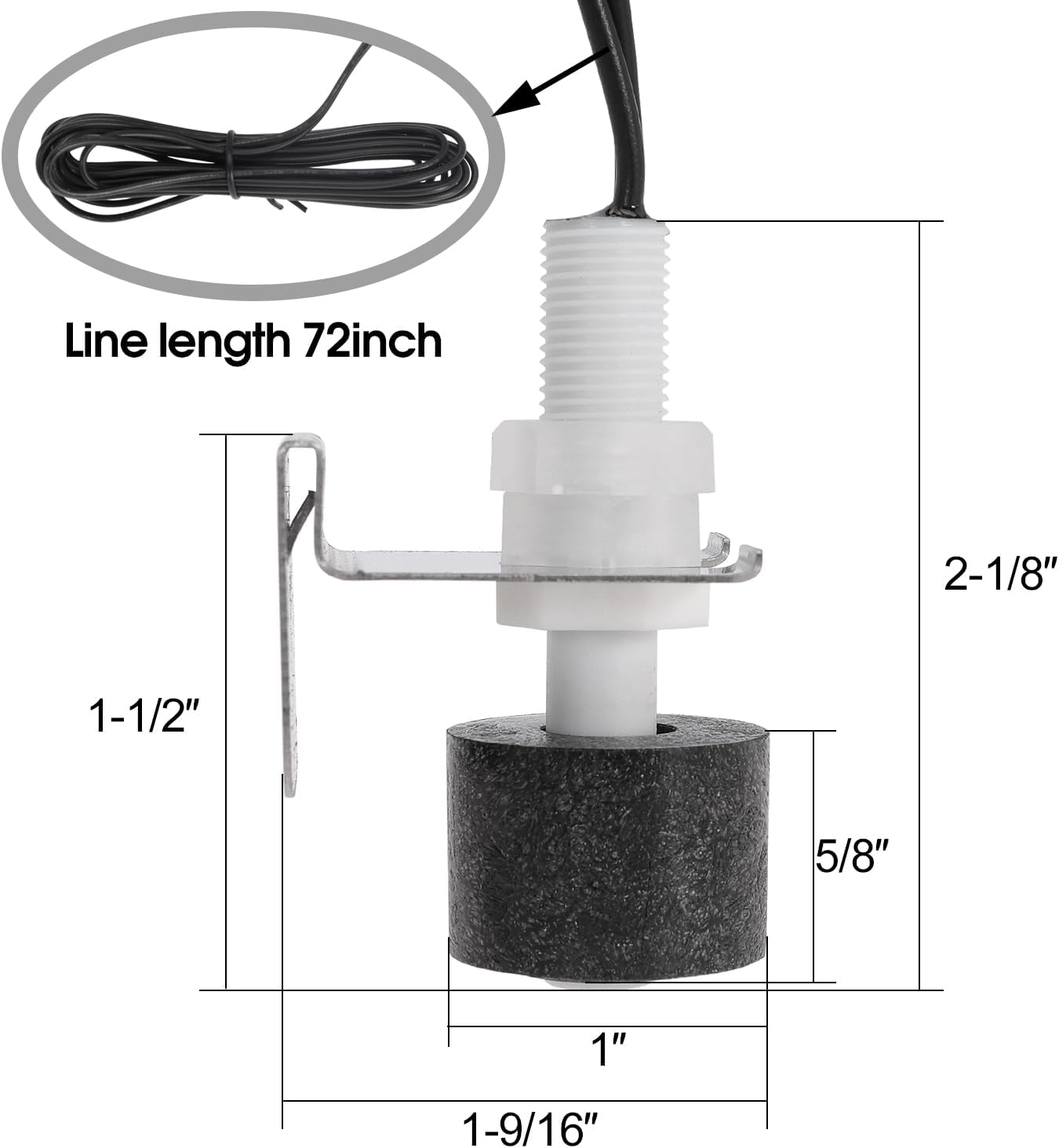 10PACK SS3 Float Switch Condensate Overflow Switch for HVAC Drain Pan Condensate